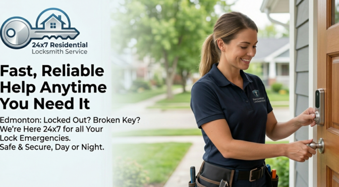 24×7 Residential Locksmith Service in Edmonton: Fast, Reliable Help Anytime You Need It