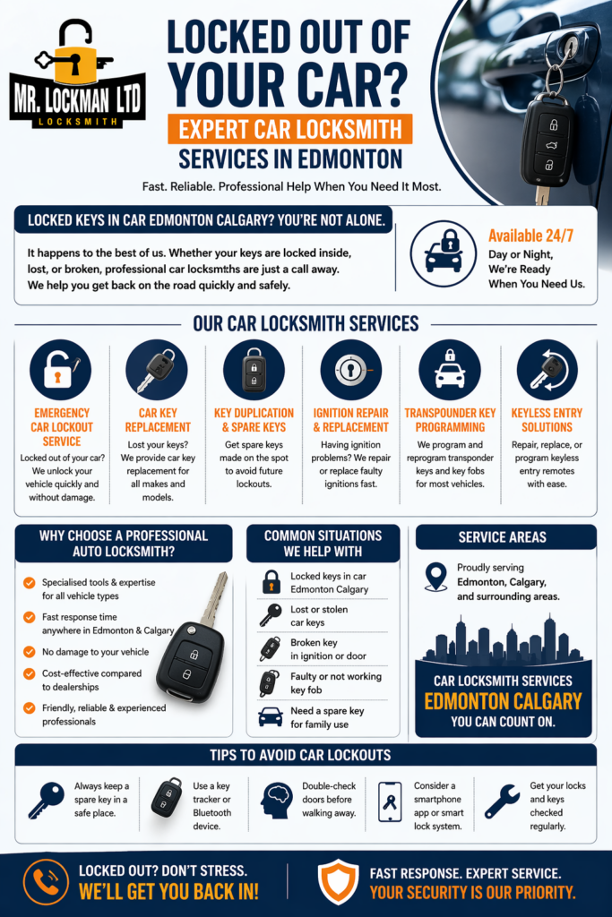 automotive locksmith Edmonton and Calgary